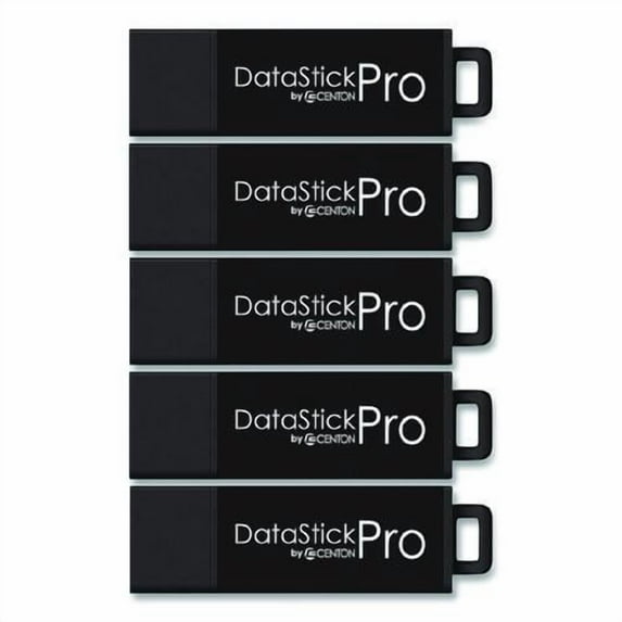 DataStick Pro USB 3.0 Type A Flash Drive, 128 GB, Black, 5/Pack | Bundle of 5
