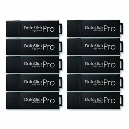 DataStick Pro USB 3.2 Type A Flash Drive, 32 GB, Black, 10/Pack | Bundle of 2