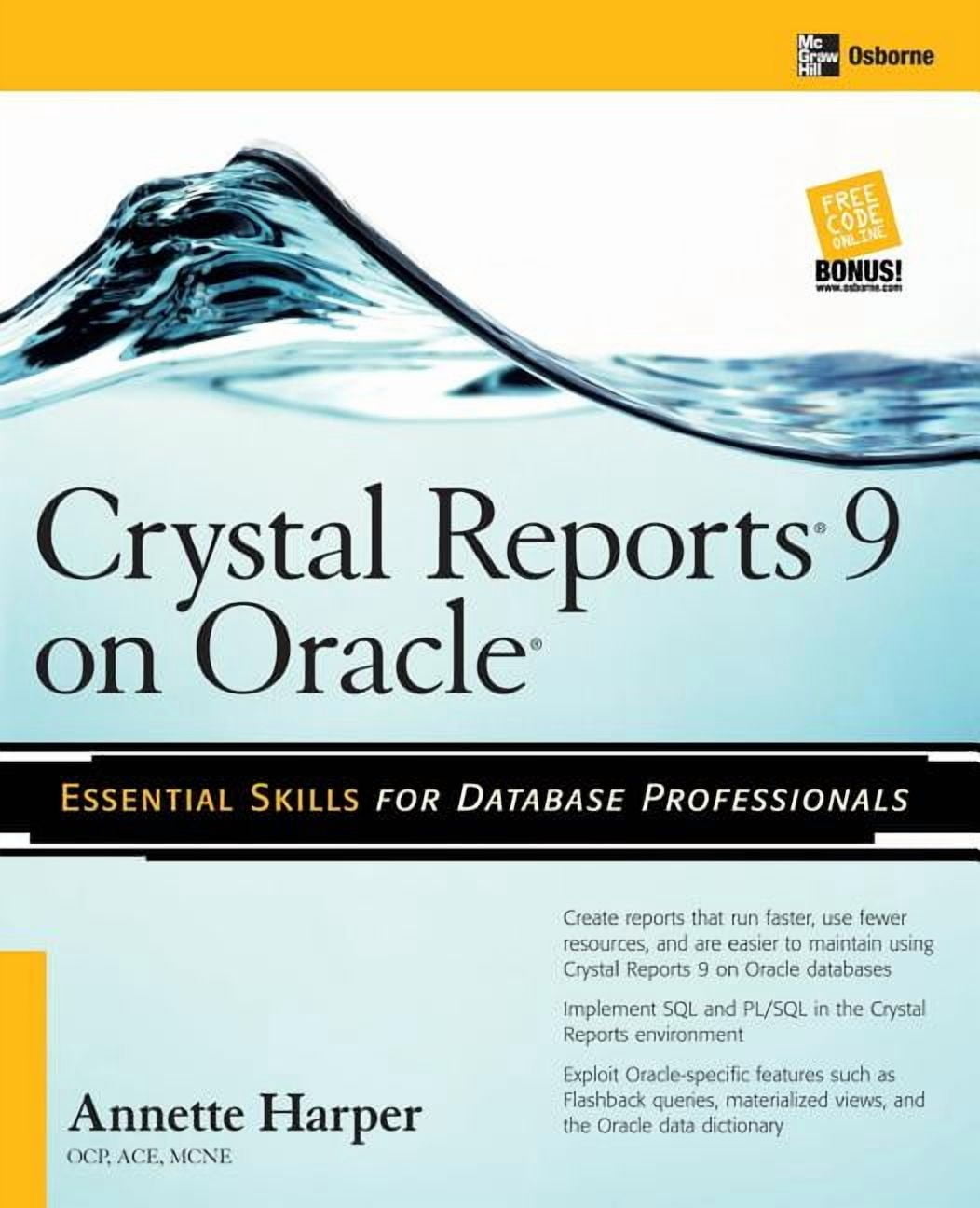 Database Professionals Crystal Reports 9 on Oracle, (Paperback ...