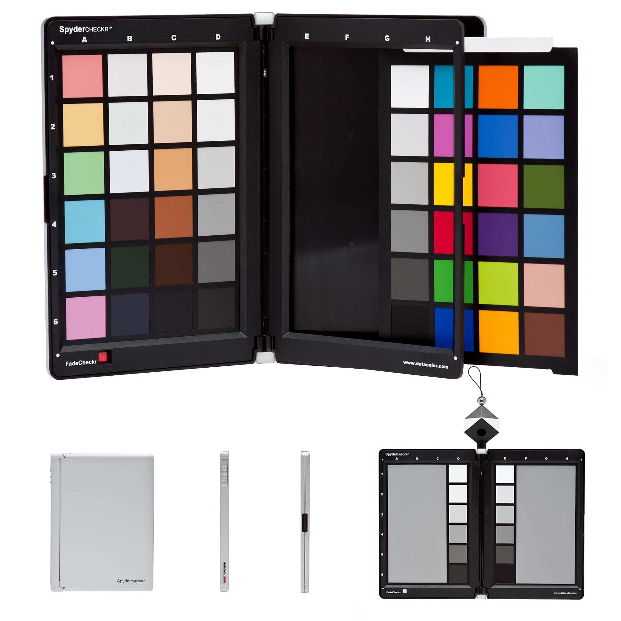 Datacolor Spyder Checkr – Color calibration tool for cameras. Ensure  accurate, consistent color with varied cameras/light. Has 48 target colors  grey card for in-camera white balance.