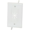 thumbnail image 1 of Cable Wholesale Plate with Flexible Opening, 1-Gang, White, 1 of 2