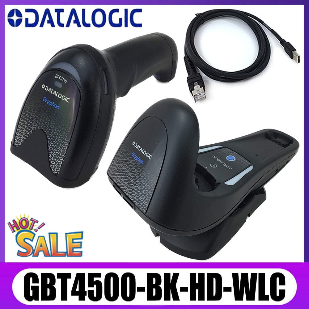 Datalogic Gryphon GBT4500BKHDWLC 1D/2D Barcode Scanner W/ USB Cable