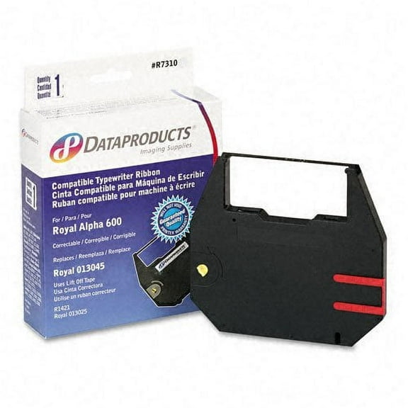 Dataproducts : R7310 Typewriter Ribbon, Film, Black -:- Sold as 2 Packs of - 1 - / - Total of 2 Each