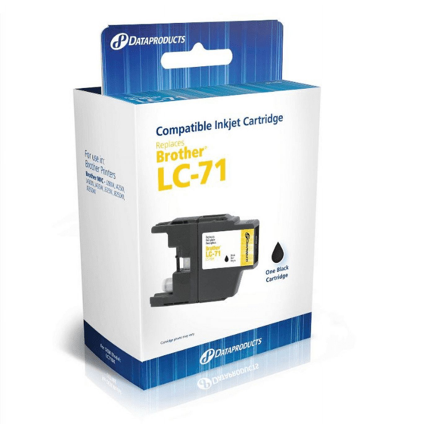 Dataproducts Standard Ink Cartridge Compatible with Brother LC 71 Series, Black - image 1 of 3