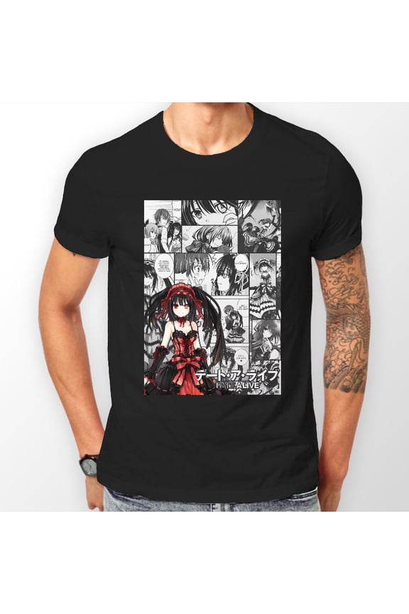 Date A Live Kurumi Tokisaki Manga Strip Anime Tshirt T-Shirt Tee ALL SIZES