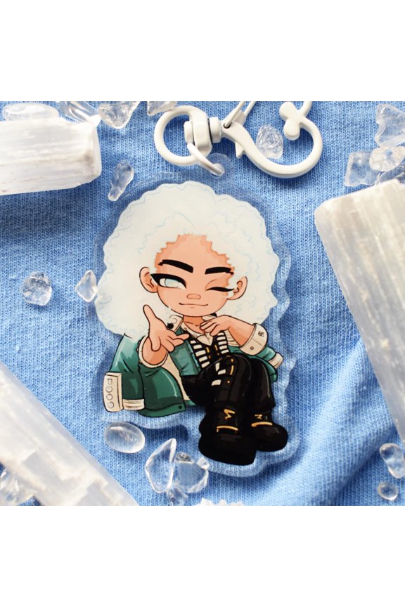 Date Everything 2.5 Inch Acrylic Keychains (N-Z), random 1pc