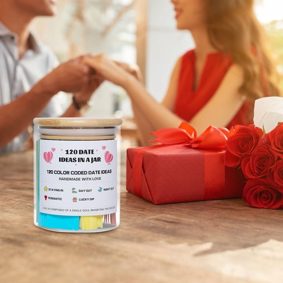 Date Ideas Bible Jar Couples Activity 120 Date Inspiration Cards Romantic Relationship Game Gift Wedding Anniversary Interactive Relationship Planner Fun Couple Experience Conversation Starter Jar