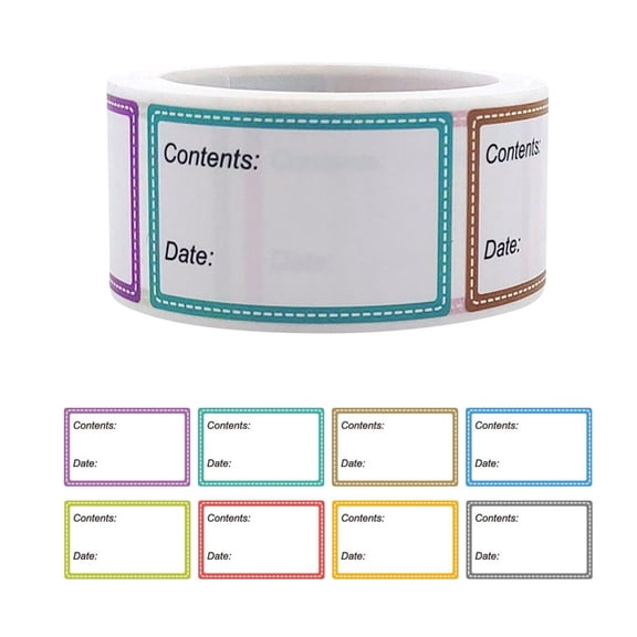 Date Labels, Self-Adhesive Stickers, Food Marker Tags, Blank Writable Removable Freezer Labels, Small Adhesive Sticker for Fridge Pantry Kitchen Food Storage Date Marking 1PCS
