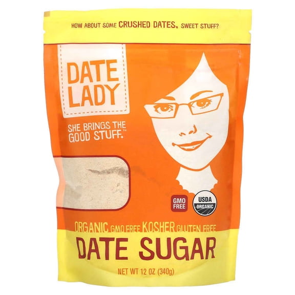 Date Lady, Date Sugar, 12 oz Pack of 2