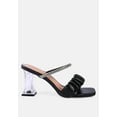 thumbnail image 1 of Date Look Clear Heel Rhinestone Sandals, 1 of 11