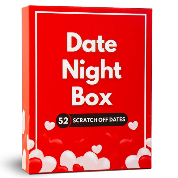 Date Night Box: 52 Fun & Adventurous Scratch-Off Date Night Ideas for Couples - Card Game for Husband, Wife, Boyfriend, Girlfriend - Gift for Him, Her, Birthday, Anniversary, Wedding
