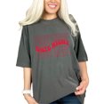 thumbnail image 1 of Date Night, Couple or Dating Themed, Groovy Retro Wavy Text, Pepper Comfort Colors T-Shirt, Large, 1 of 1