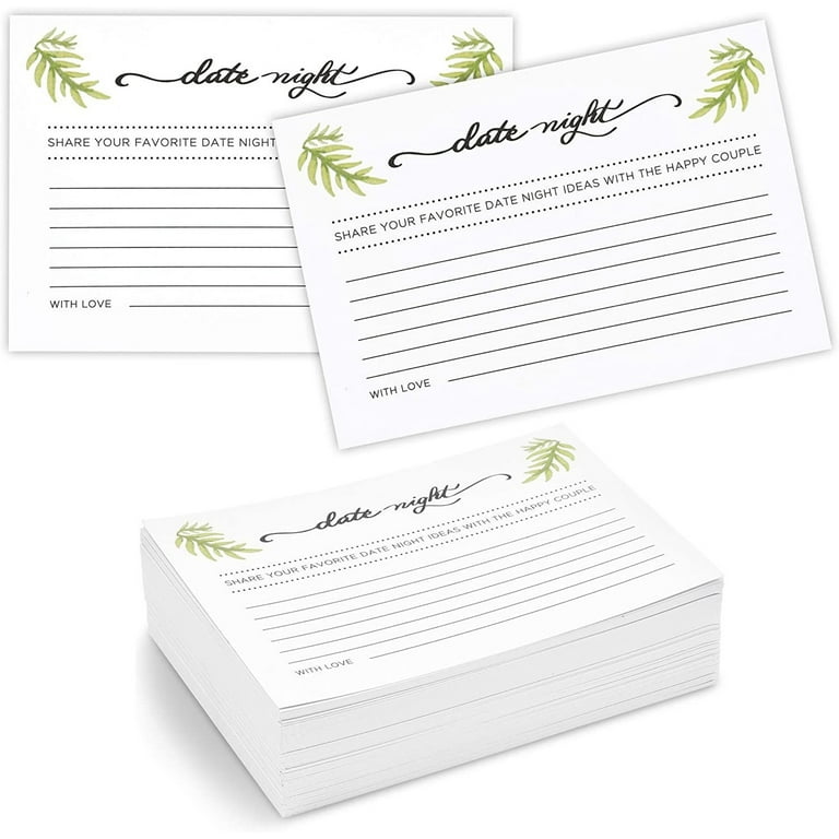 date-night-idea-cards-for-bridal-shower-and-wedding-4-x-6-inches-100-pack-walmart-com for Free Printable Date Night Cards For Bridal Shower Date Night Idea Cards for Bridal Shower and Wedding (4 x 6 Inches, 100-Pack) - Walmart.com for Free Printable Date Night Cards For Bridal Shower