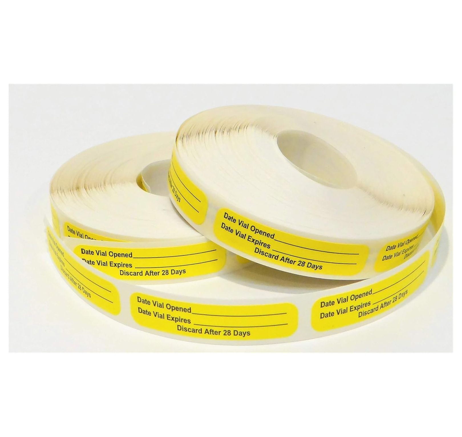 Date Opened Date Expired Labels for Vials (1000, 2500 Rolls)