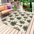 thumbnail image 1 of Date Palm Trees Outdoor Rug 3x5 Ft, Non Slip Washable Area Rug, Retro Summer Tropical Trees Plants Beige Patio Rugs Carpet Runner, Large Floor Mat for Indoor/Outdoor Deck Porch Camping, 1 of 8