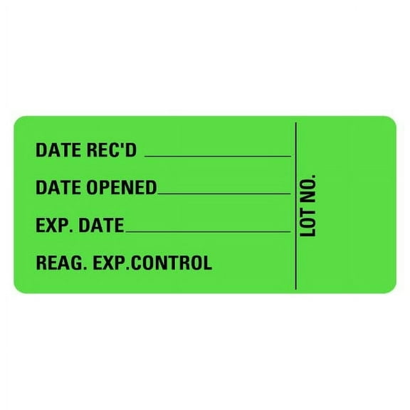 Date Rec'd Date Opening EXP Date Medical Labels