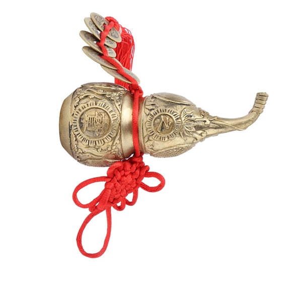 Date Seal Brass Gourd, Brass Wu Lou, Brass Cucurbit Collection, Brass Cucurbit Ornament, Luck Meaning Pure Brass Cucurbit for Festival Gift Craft Stamp