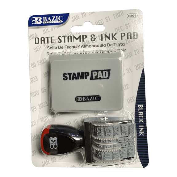 Date stamp & Ink pad black Ink Extreme quality for long lasting performance The Date is Until 2031