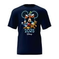 thumbnail image 1 of Dated 2025 Disney Friends Navy Unisex Adult T-Shirt, 1 of 4