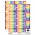 thumbnail image 1 of Dated Material Open Immediately Letter Mail Sticker Set - Rainbow - Matte Finish - 2.00" Large, 1 of 7