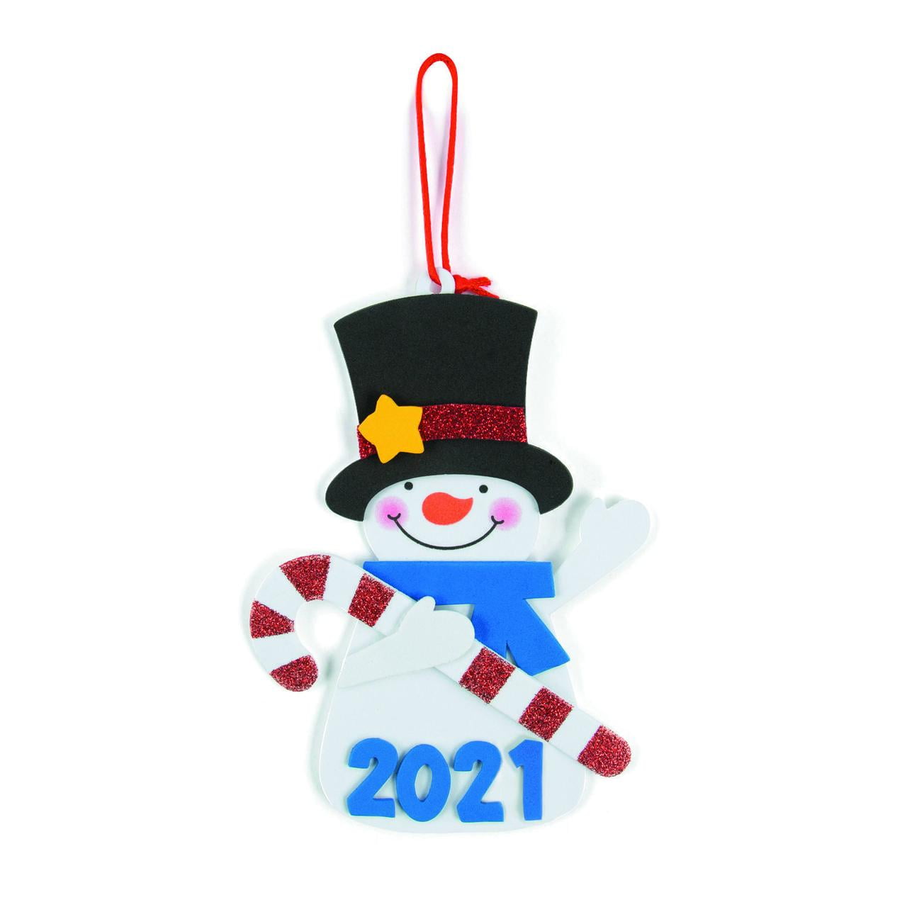 201 Pieces Christmas Glitter Foam Stickers Winter Self-Adhesive