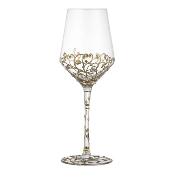 Dateless Cut Glass Goblets Heavy Based Design Lavishness Drinkware Collection Wine Glasses for Stability and Styles