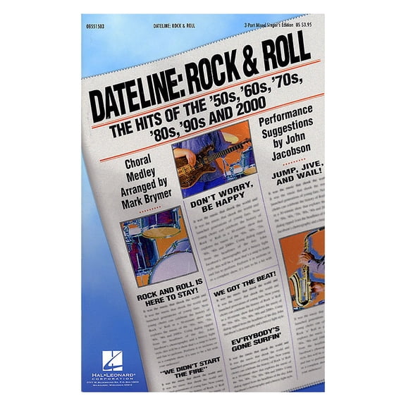 Hal Leonard Dateline: Rock & Roll - Hits of the '50s, '60s, '70s, '80s, '90s and 2000 (Medley) Discovery Chorale CD by Brymer