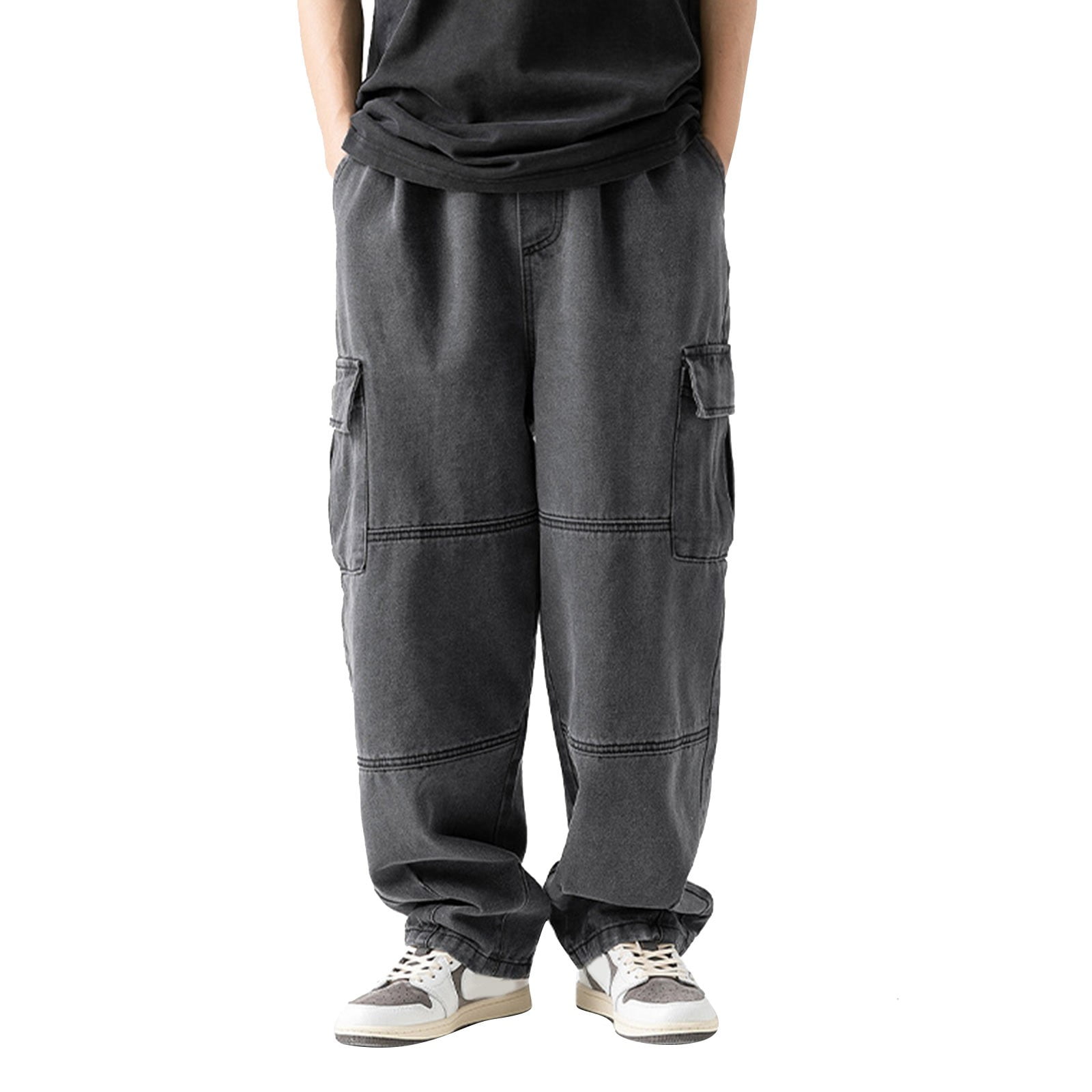 Dateuuo Men's Relaxed Fit Cargo Pant Casual Cargo Pants