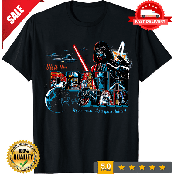Dath Vader Visit The Death Star Space Illustration Movie Shirt S-5X, LIMITED EDITION-TH65871