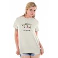 thumbnail image 1 of Dating Ladies TShirts Tees T For Women Life Is Crap Skating Funny Relatable Gift, 1 of 2