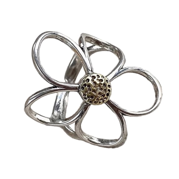 Dating Rings Flower Open Rings Adjustable Finger Rings Hollow Flower Rings Finger Jewelry Suitable for Party Daily Wear