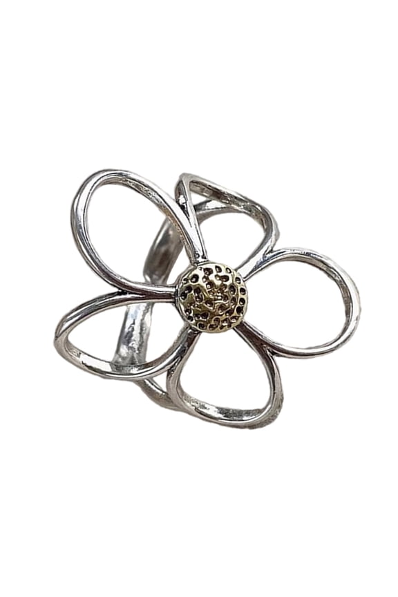 Dating Rings Flower Open Rings Adjustable Finger Rings Hollow Flower Rings Finger Jewelry Suitable for Party Daily Wear