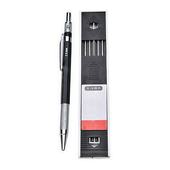 Datingday 2mm 2B-Lead Holder Automatic Mechanical Drawing Drafting Pencil 12 Lead Refill