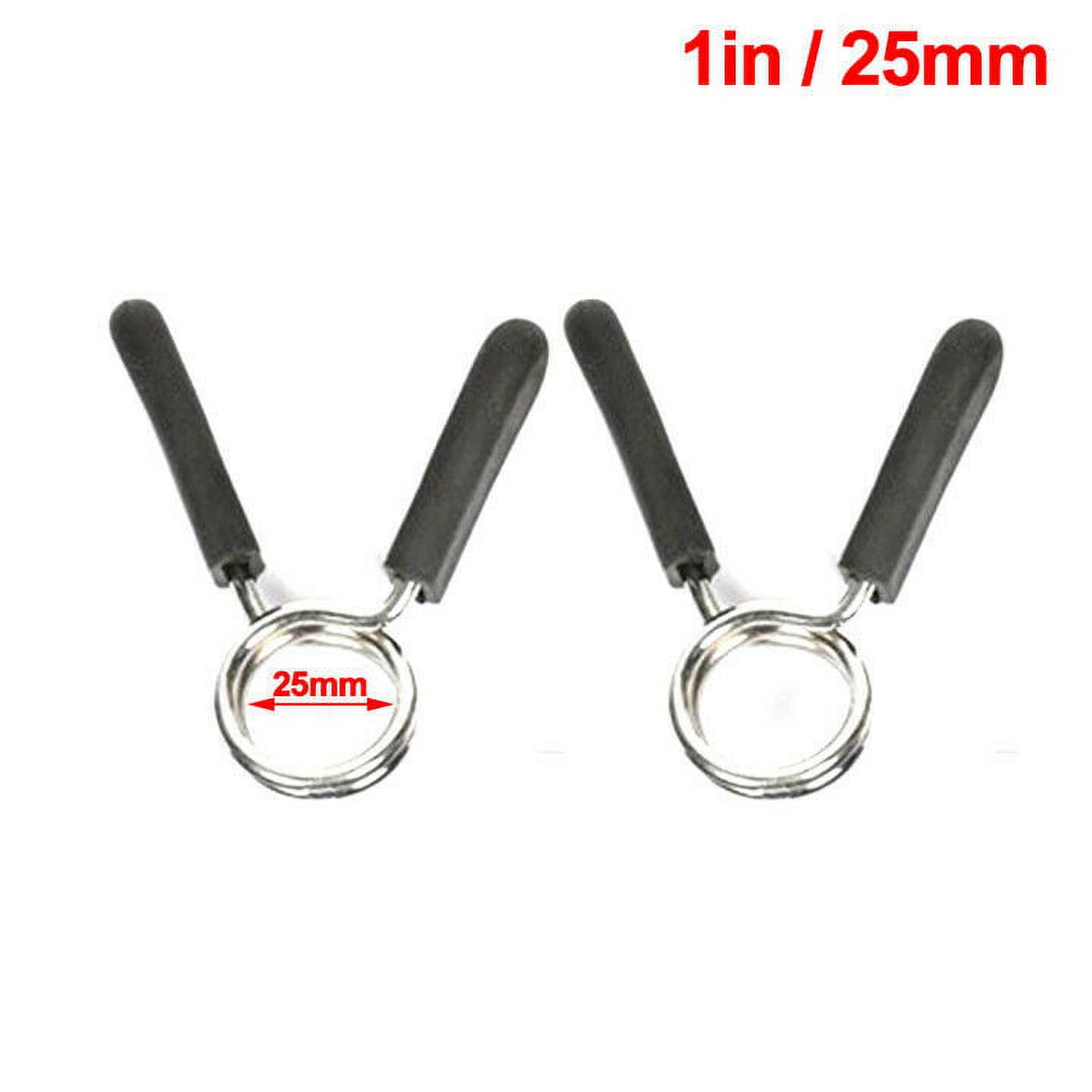 Datingday 2pcs 1in/2in Lock Jaw Collars Olympic Barbells Muscle Clamps Bar Weights Lifting - image 1 of 7