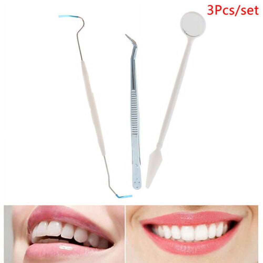 Datingday 3pcs/set Teeth Tartar Scraper Mouth Mirror Dentists Pick