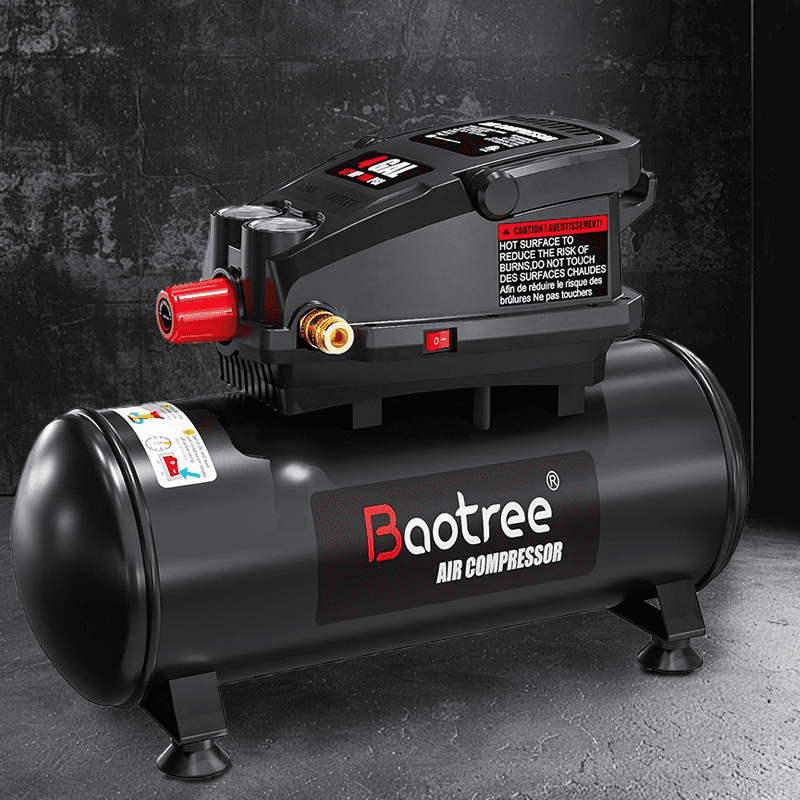 Datingday 4 Gallon Air Compressor, 0.5HP, 110 PSI Max, Portable & Ultra Quiet, Ideal for Home DIY, Tire Inflation, & Small Projects