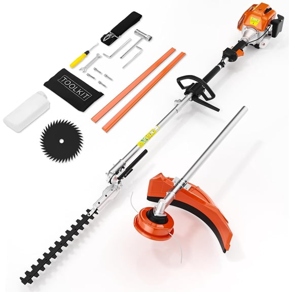 Datingday 52CC 3 in 1 Gas String Trimmer with Gas Hedge Trimmer,2-Stroke Brush Cutter Gas Powered Gas Weed Eater Trimmer for Weeds and Grass