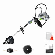 Datingday 52CC Gas Powered Weed Wacker, 3-in-1 2-Stroke Backpack Gas Powered Weed Eater String Trimmer, Brush Cutter with 3-Tooth and 40-Tooth Blade for Home Garden Lawn Trimming