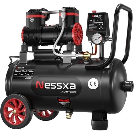 Datingday Air Compressor, 8 Gallon Steel Tank, 1.5HP 4.52 @115 PSI Oil Free Air Compressor , 70dB Ultra Quiet Portable Compressor, for Auto Repair, Tire Inflation, Spray Painting