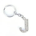 thumbnail image 1 of Datingday Bling Crystal Sparkly Alphabet Keyring Initial Letter Key Ring Chain Keychain, 1 of 1