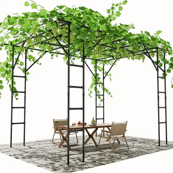 Datingday Grapevine Support Arch Pergola,Multi-Purpose Outdoor Garden Trellis & Plant Support System-Adjustable Climbing Frames For Flowers, Vegetables