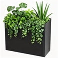 thumbnail image 1 of Datingday Heavy Duty Tall Black Metal Planter Box with Removable Shelves, 36"L x 12"W x 26"H, Raised Metal Garden Bed,Outdoor Indoor Rectangular Garden Planter for Patio, Porch, Yard, 1 of 6