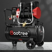 Datingday Ultra Quiet Air 10 Gallon 2HP Compressor with Two Quick Couplers & Wheels,Fast 60-Second Inflation & Auto Safety Features ,Max 116 PSI Oil-Free Air Compressor Tank for Home/Commercial Use