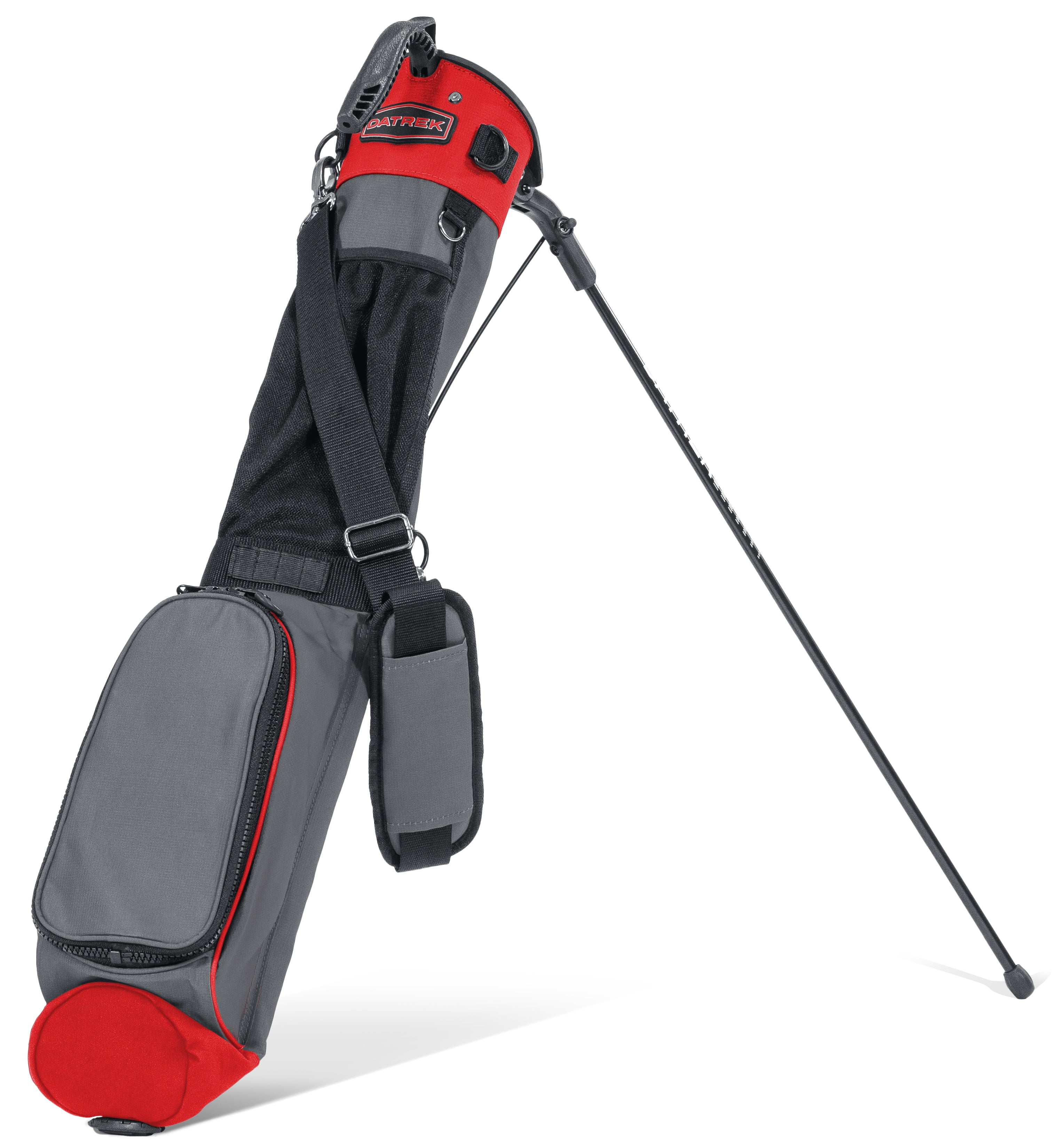 Datrek Ranger Sunday Charcoal Red Black Carry Golf Bag
