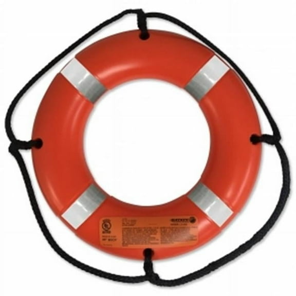 Datrex  20 in. Lifering with Tape, Orange - USCG