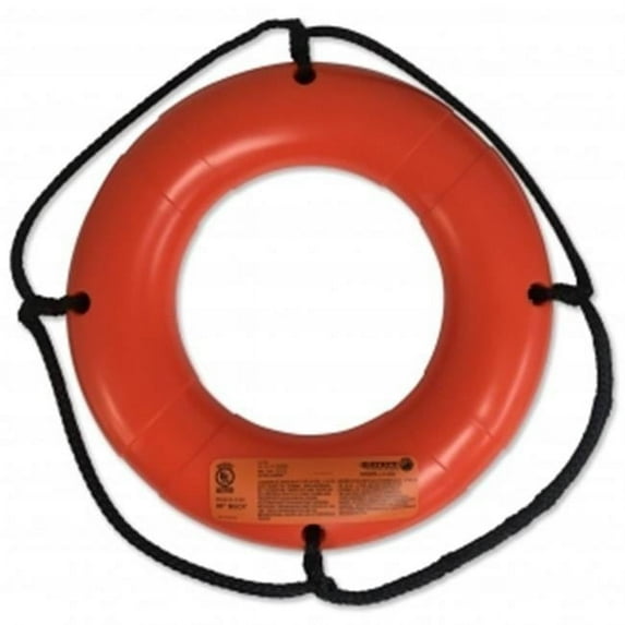 Datrex DX0200D 20 in. No Tape Lifering, Orange - USCG