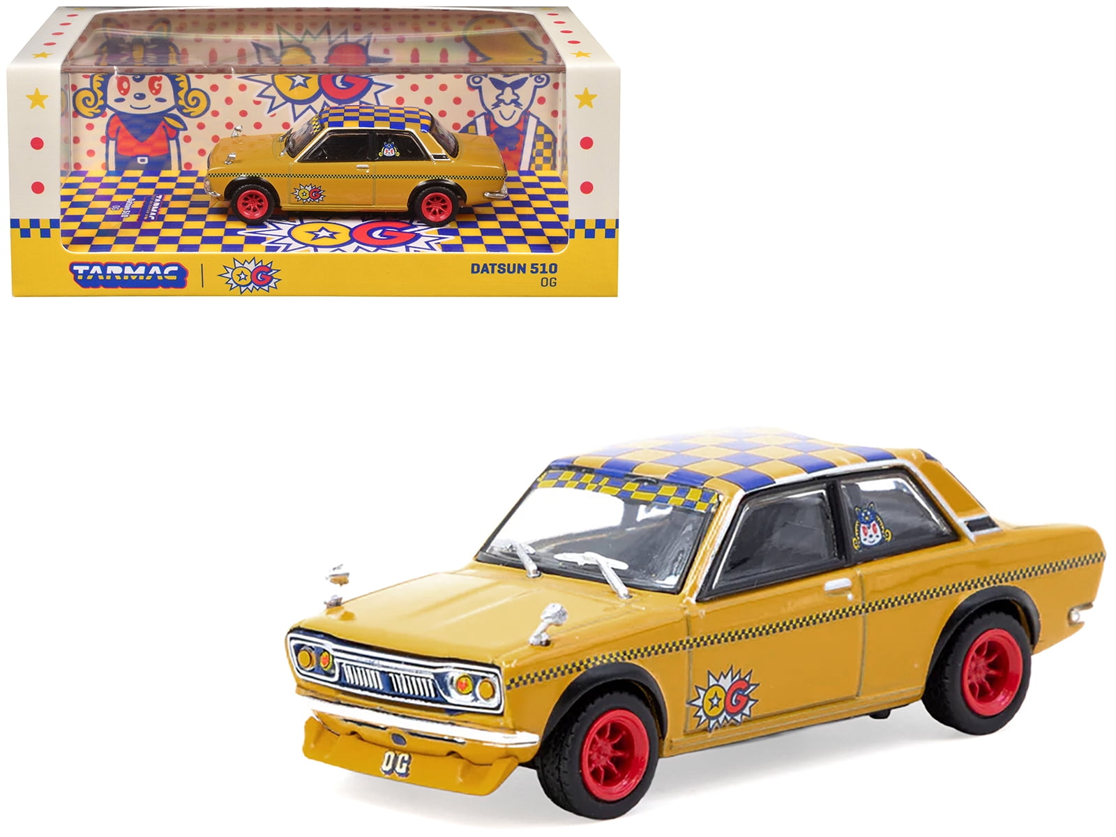 Yellow Datsun Car