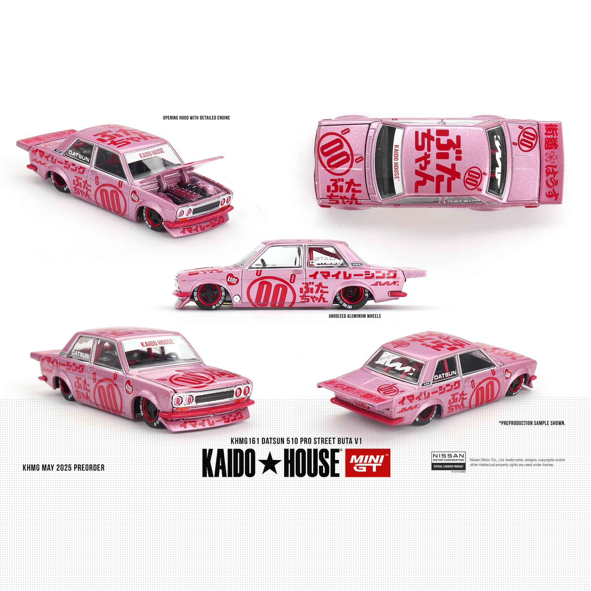 MINI GT 1/64 - DATSUN 510 Pro Street Buta V1 - 1969