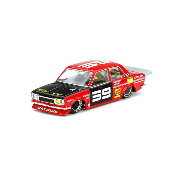 Datsun 510 Pro Street SK510, Red /Black - Mini GT KHMG003R - 1/64 scale Diecast Model Toy Car