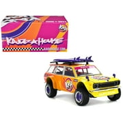 Kaido House x Mini GT 164 Datsun KAIDO 510 Wagon 4 4 Kaido ISLANDS V1- Orange
